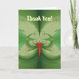 Spring Butterfly Thank You Card