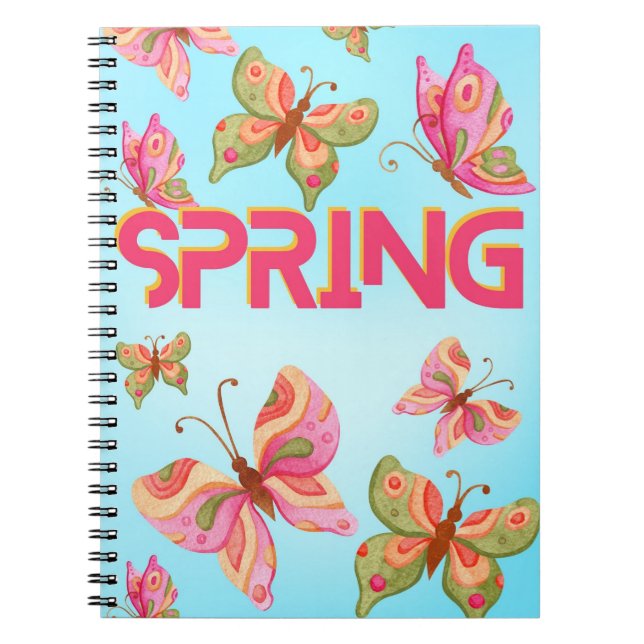spring butterflys notebook (Front)