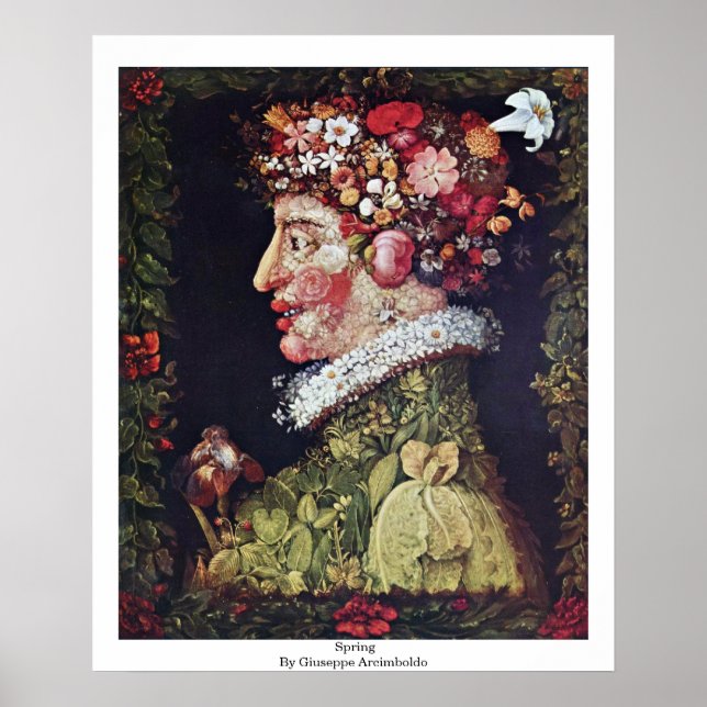 Spring By Giuseppe Arcimboldo Poster (Front)