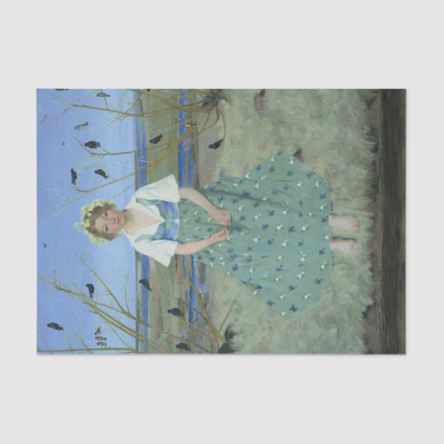 Spring by Harald Slott-Moller Tissue Paper (Front)