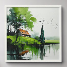 Spring by the Lake: Landscape -