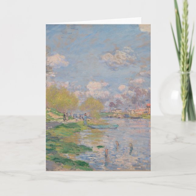 Spring by the Seine by Monet Impressionist Card (Front)