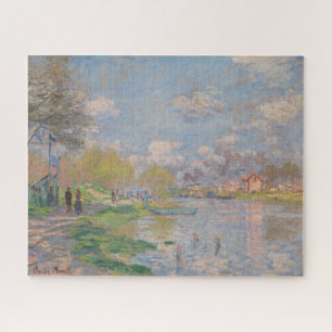 Spring by the Seine by Monet Impressionist Jigsaw Puzzle