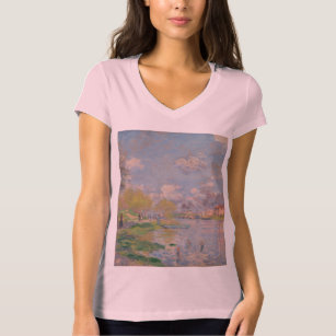 Spring by the Seine by Monet Impressionist T-Shirt