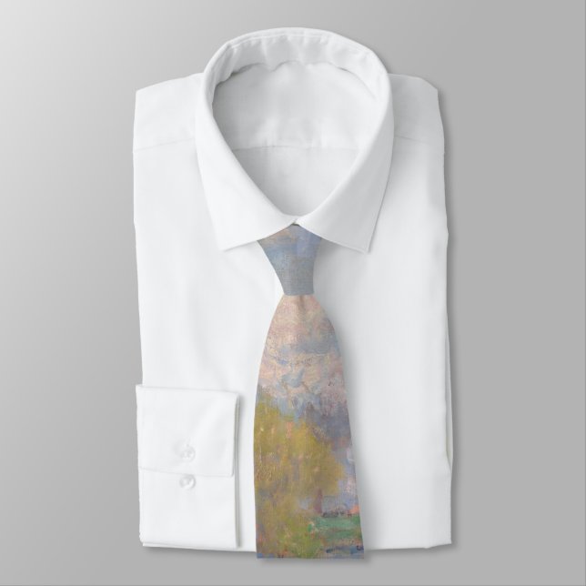 Spring by the Seine by Monet Impressionist Tie (Tied)
