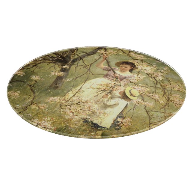 Spring, c.1880 cutting board (Corner)