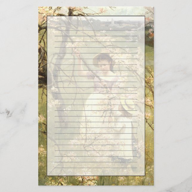 Spring, c.1880 stationery (Front)