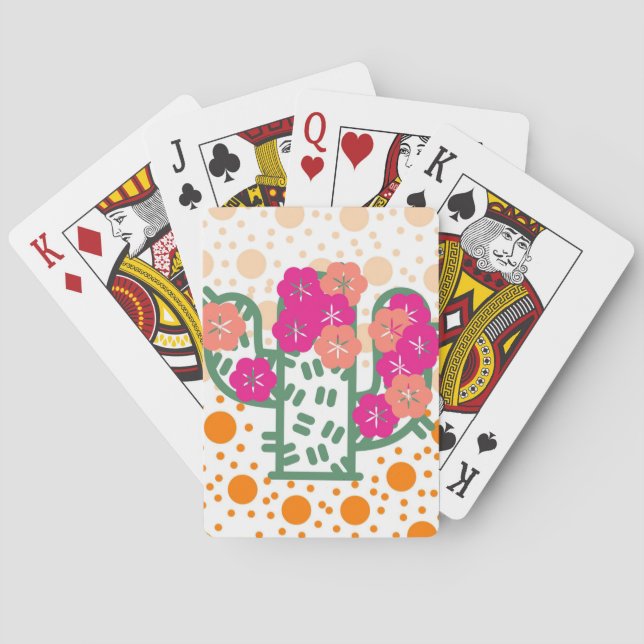 Spring Cactus Playing Cards (Back)
