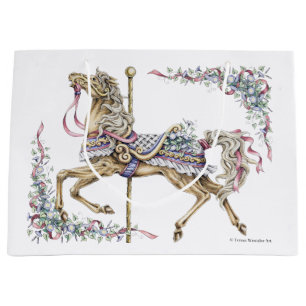 Spring Carousel Horse Gift Bag