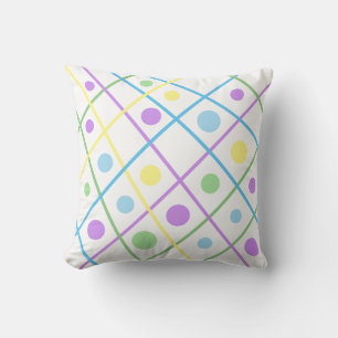 Spring Celebration-White Background Throw Pillow