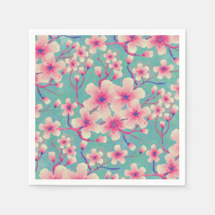 Spring Cherry Blossoms green Case-Mate iPhone Cas Napkin