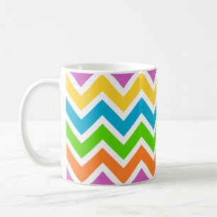 spring chevron coffee mug