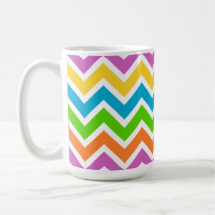 spring chevron coffee mug