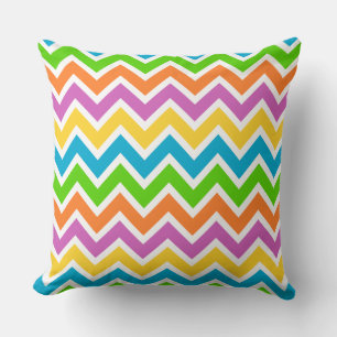 spring chevron pillow