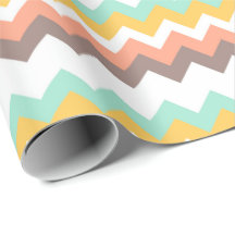 Spring Chevron Wrapping Paper