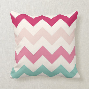 Spring chevron zigzag stripes zig zag pattern chic throw pillow