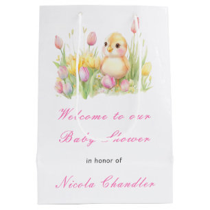Spring Chick Baby Shower Medium Gift Bag