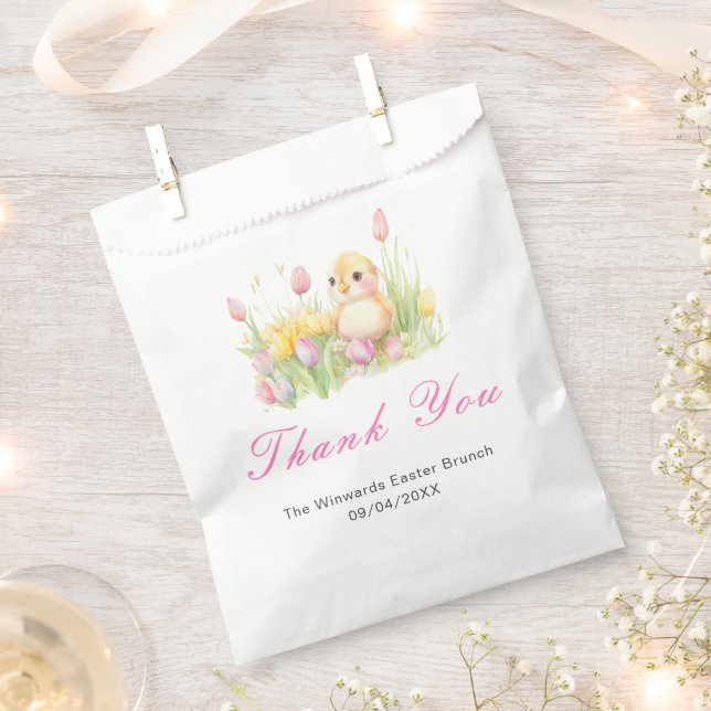 Spring Chick Easter Brunch Favour Bag (Clipped)