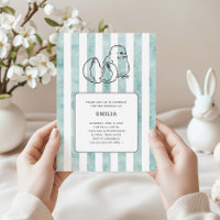 Spring Chick & Stripes Vintage Child Birthday