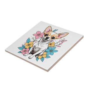 Spring Chihuahua Tile