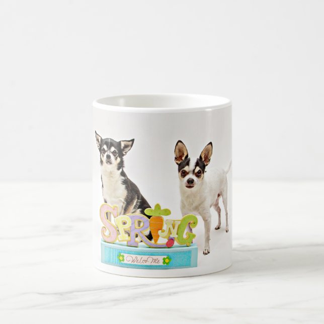 Spring Chihuahua's Coffee Mug (Center)
