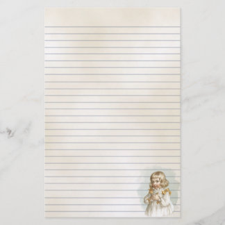 Spring Child Vintage Illustration Stationery