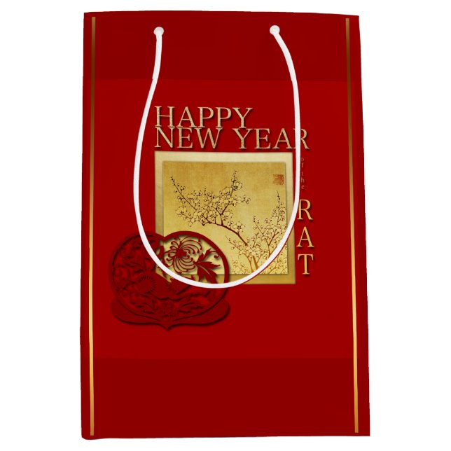 Spring Chinese Rat Year 2020 Medium Gift Bag (Front)