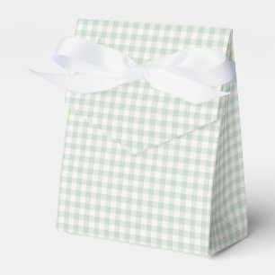 Spring Classic Gingham   Muted Sage Favor Box