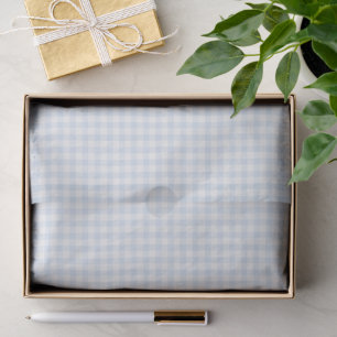 Spring Classic Gingham Powder Blue Tissue Paper