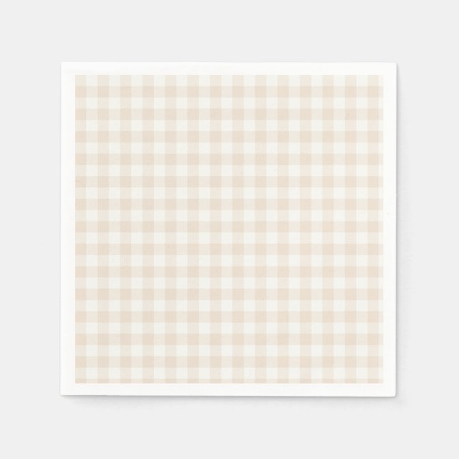 Spring Classic Gingham | Soft Linen Napkin (Front)