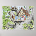 Spring Cleaning Hedgehog Print