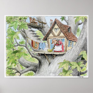 Spring Cleaning Hedgehog Print