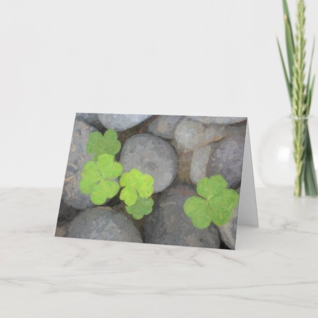 Spring Clover Note Card (Front)