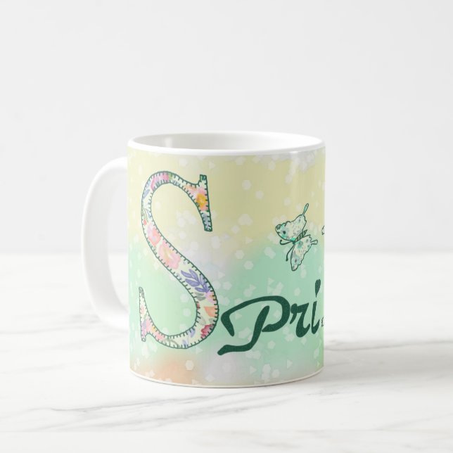 spring coffee cup (Front Left)