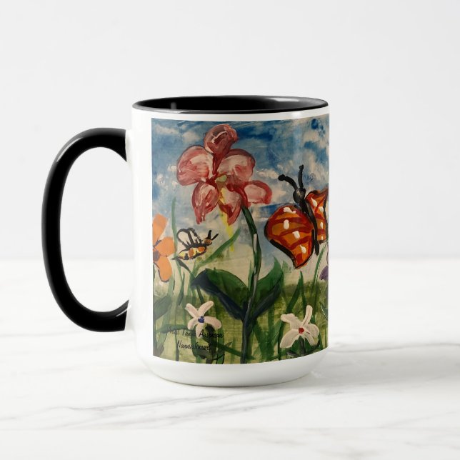 Spring Colorful Original Artwork Mug (Left)