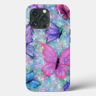 Spring Colourful Butterflies Flying iPhone 13 Pro Case