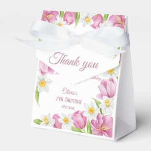 Spring Colourful Flower Kids Birthday Favor Box