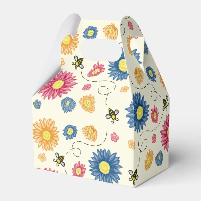 Spring Colours Favor Box (Back Side)