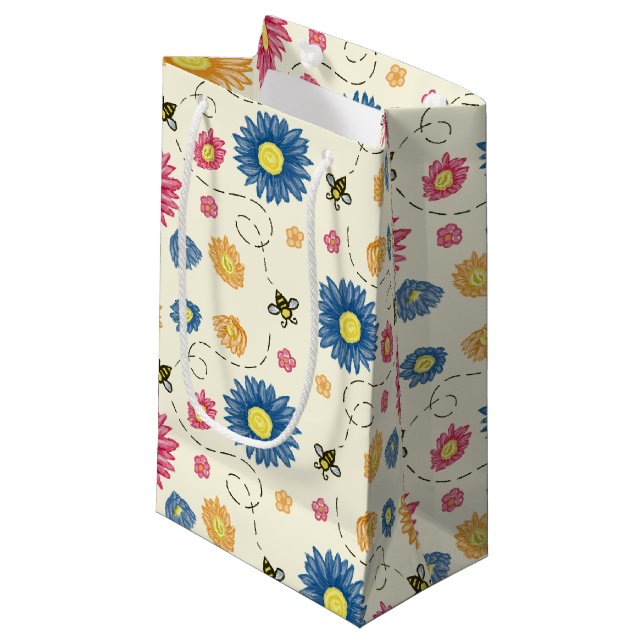 Spring Colours Small Gift Bag (Front Angled)