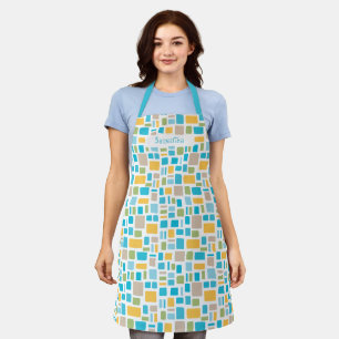 Spring Colours Wonky Squares & Rectangles Apron