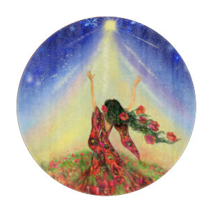 Spring Comes After Winter - Magic - Flowers Lady Cutting Board