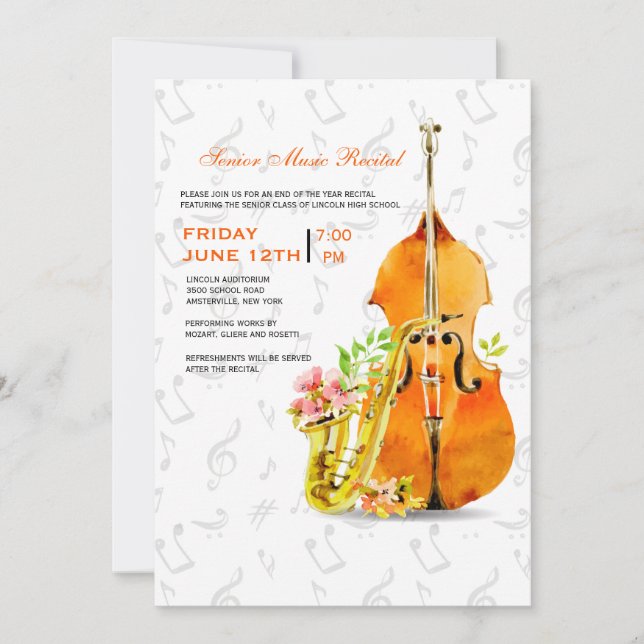 Spring Concert Invitation (Front)