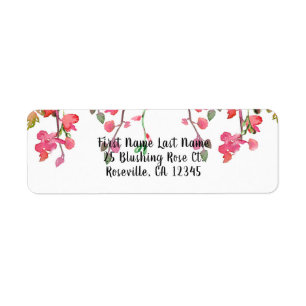 Spring Coral Orchid Branches Floral Wedding