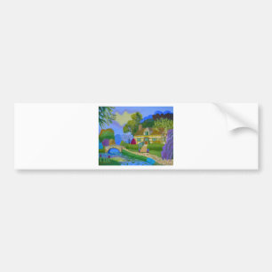 Spring Cottage Bumper Sticker