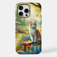 Spring cottage/garden & cat