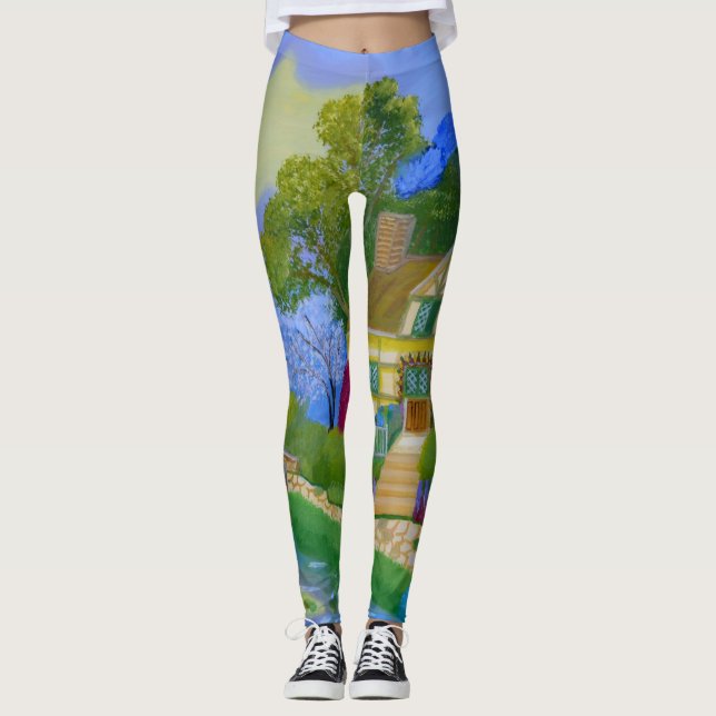 Spring Cottage Leggings (Front)