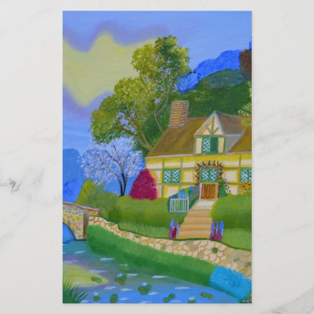 Spring Cottage Stationery (Front)
