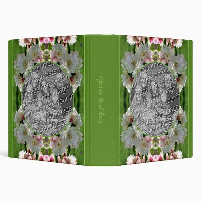 Spring Crabapple Blossoms Frame Add Your Photo Binder (Background)