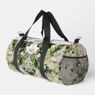 Spring Crabapple Flower Blossoms Personalized Duffle Bag