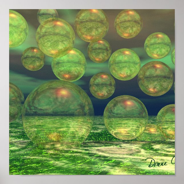 Spring Creation – Green & Gold Renewal Poster (Front)